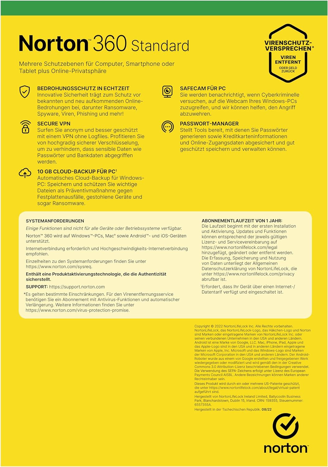 Norton Security 360 | 2026 | Multi Device | kein Abo